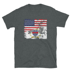 Saint Barthelemy USA Flag T-Shirt