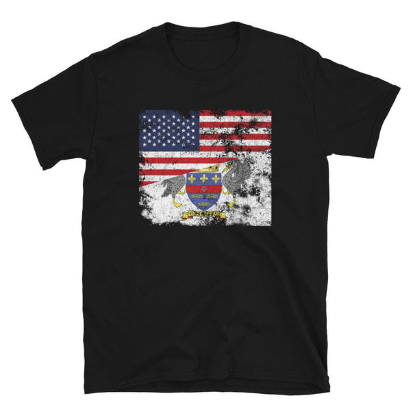 Saint Barthelemy USA Flag T-Shirt