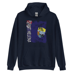 Saint Helena Flag - Distressed Flag Hoodie