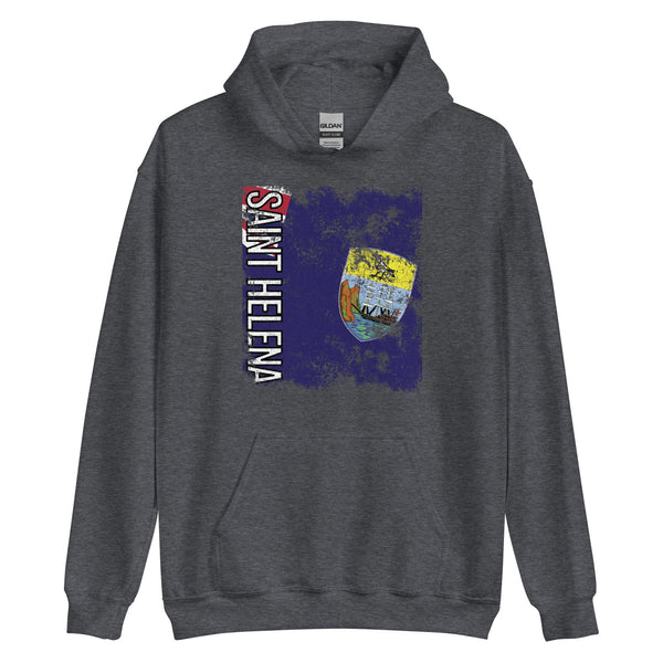 Saint Helena Flag - Distressed Flag Hoodie