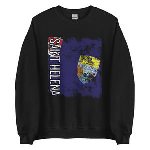 Saint Helena Flag - Distressed Flag Sweatshirt