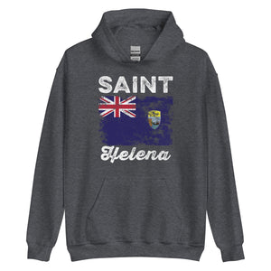 Saint Helena Flag Distressed Hoodie