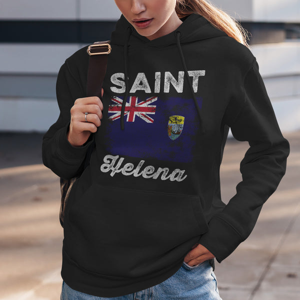 Saint Helena Flag Distressed Hoodie