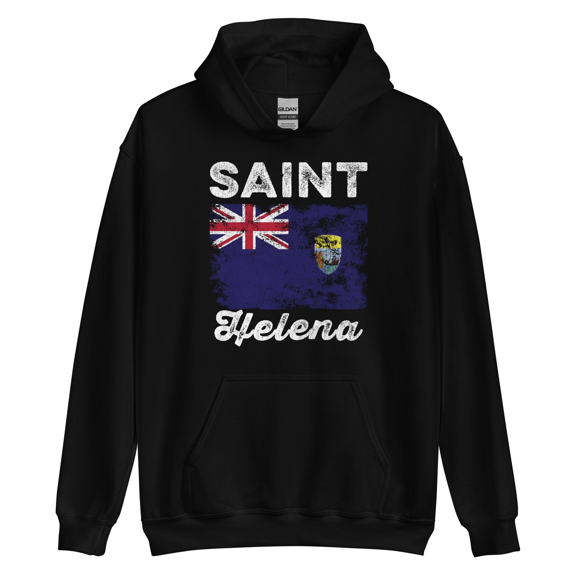 Saint Helena Flag Distressed Hoodie