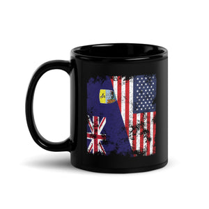 Saint Helena USA Flag - Half American Mug