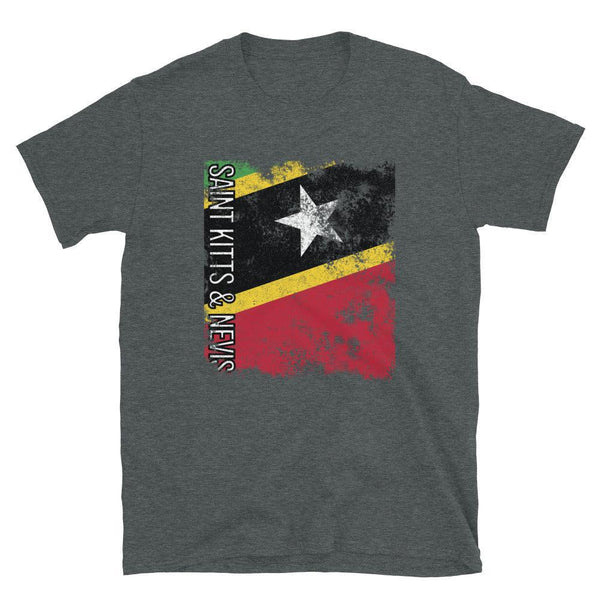 Saint Kitts And Nevis Flag Distressed T-Shirt