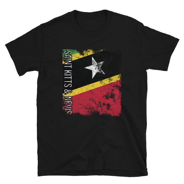 Saint Kitts And Nevis Flag Distressed T-Shirt