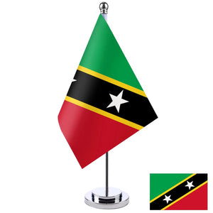 Saint Kitts and Nevis Desk Flag - Small Office Table Flag