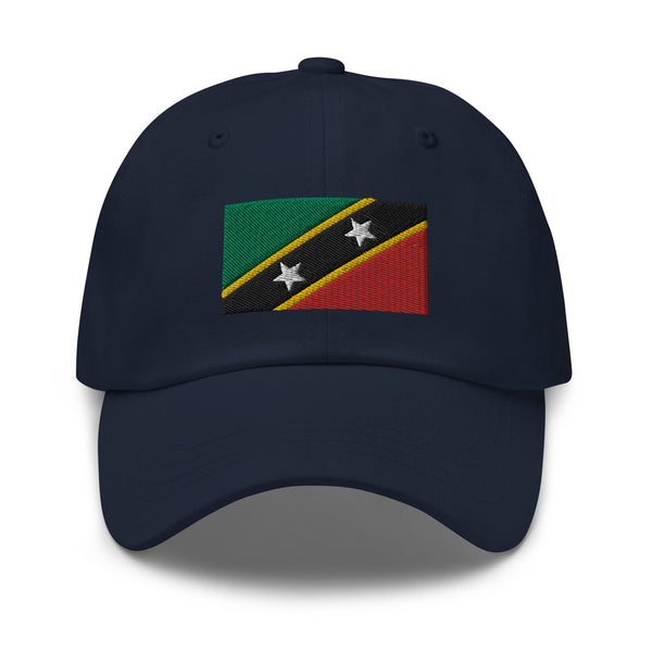 Saint Kitts and Nevis Flag Cap - Adjustable Embroidered Dad Hat