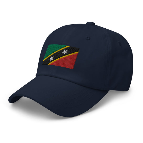 Saint Kitts and Nevis Flag Cap - Adjustable Embroidered Dad Hat