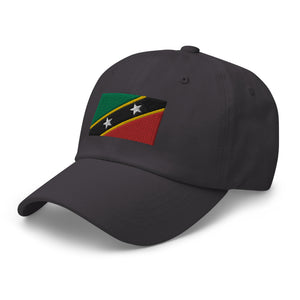 Saint Kitts and Nevis Flag Cap - Adjustable Embroidered Dad Hat