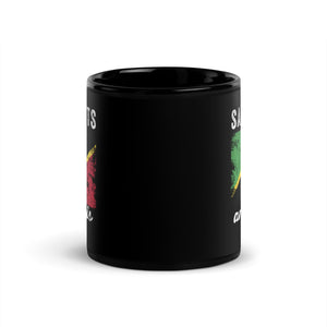 Saint Kitts and Nevis Flag Distressed Mug