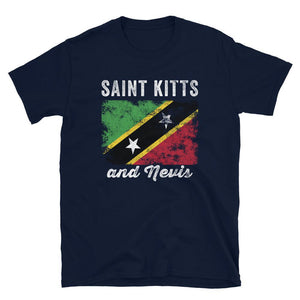 Saint Kitts and Nevis Flag Distressed T-Shirt