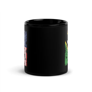 Saint Kitts and Nevis USA Flag Mug