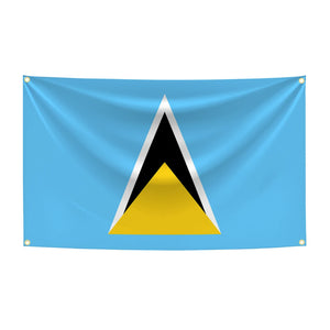 Saint Lucia Flag - 90x150cm(3x5ft) - 60x90cm(2x3ft)