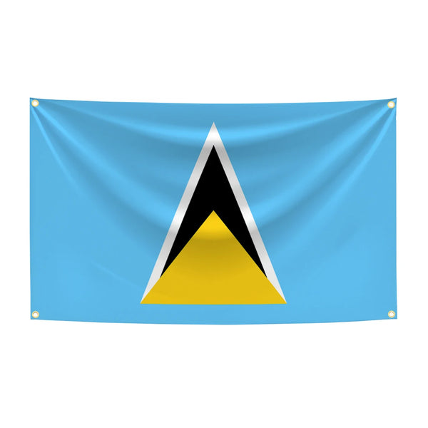 Saint Lucia Flag - 90x150cm(3x5ft) - 60x90cm(2x3ft)