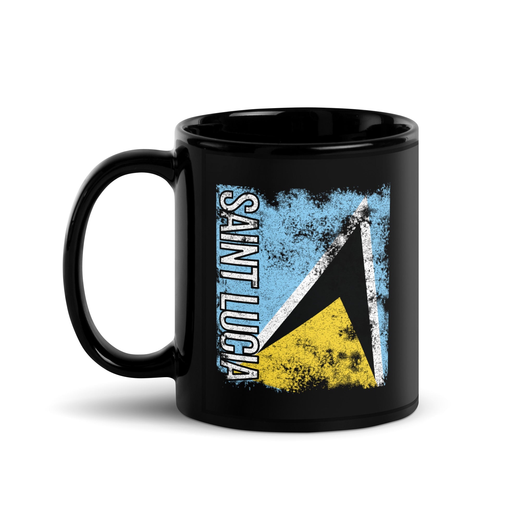 Saint Lucia Flag - Distressed Flag Mug