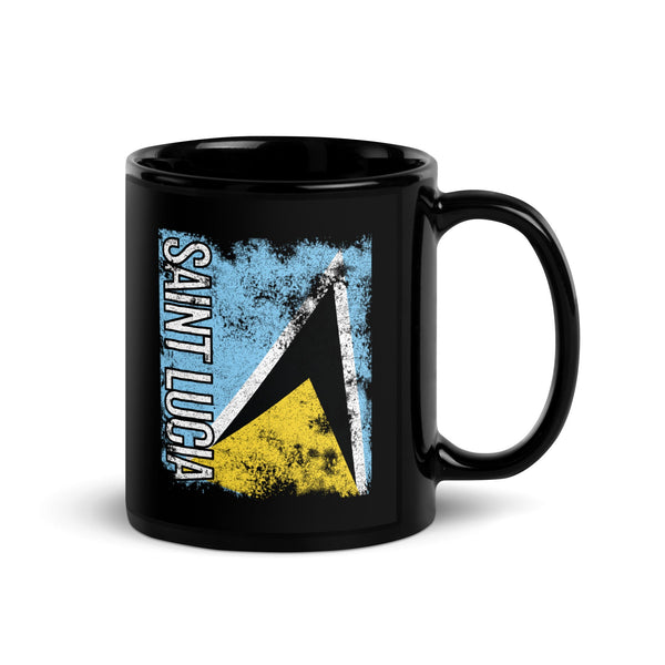 Saint Lucia Flag - Distressed Flag Mug