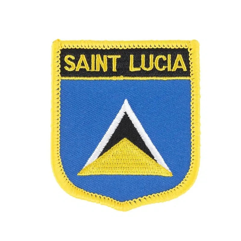 Saint Lucia Flag Patch - Sew On/Iron On Patch