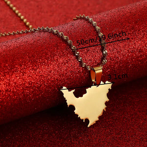 Saint Martin Map Necklace