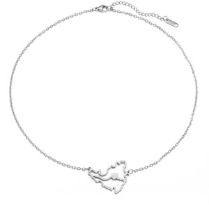 Saint Martin Map Necklace