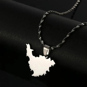 Saint Martin Map Necklace