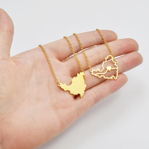 Saint Martin Map Necklace