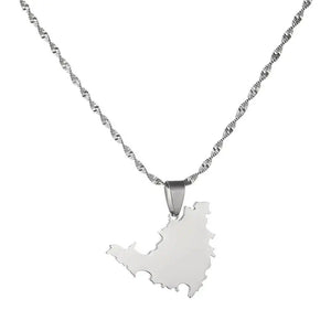 Saint Martin Map Necklace