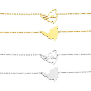 Saint Martin Map Necklace