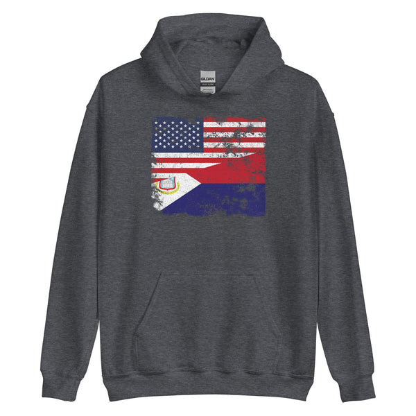 Saint Martin USA Flag Hoodie