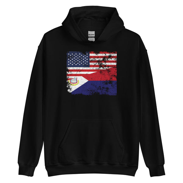 Saint Martin USA Flag Hoodie