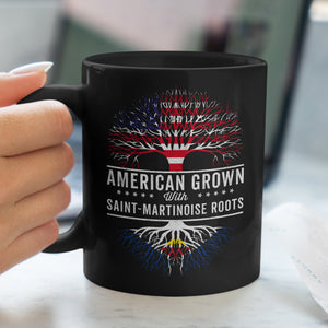 American Grown Saint-Martinoise Roots Flag Mug