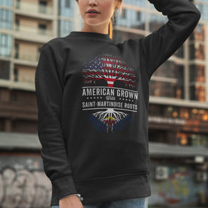 American Grown Saint-Martinoise Roots Flag Sweatshirt