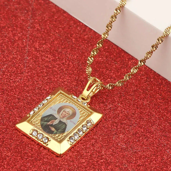 Saint Matrona of Moscow Pendant Necklace