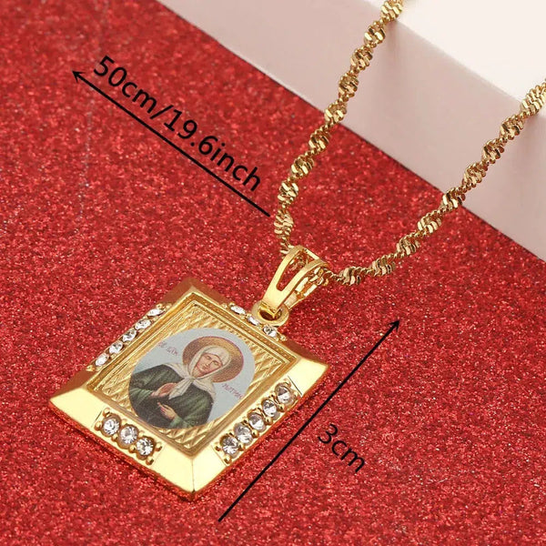 Saint Matrona of Moscow Pendant Necklace