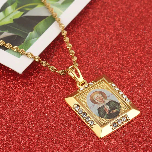 Saint Matrona of Moscow Pendant Necklace