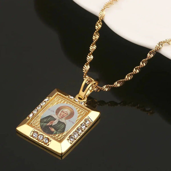 Saint Matrona of Moscow Pendant Necklace