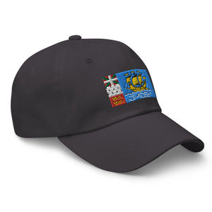 Saint Pierre & Miquelon Flag Cap - Adjustable Embroidered Dad Hat