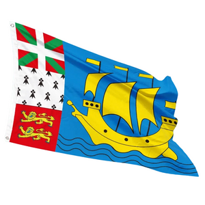 Saint Pierre and Miquelon Flag - 90x150cm(3x5ft) - 60x90cm(2x3ft)
