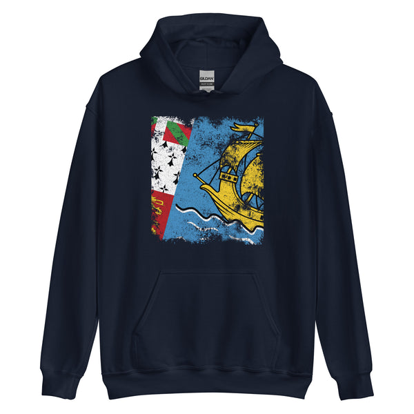 Saint Pierre and Miquelon Flag Hoodie