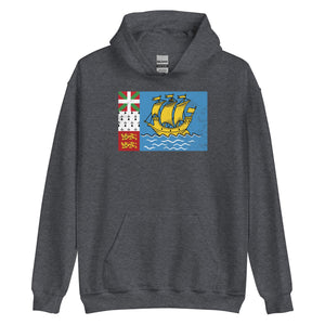 Saint Pierre and Miquelon Flag Hoodie