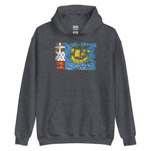 Saint Pierre and Miquelon Flag Hoodie