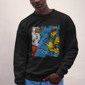 Saint Pierre and Miquelon Flag Sweatshirt