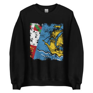 Saint Pierre and Miquelon Flag Sweatshirt