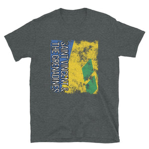 Saint Vincent And The Grenadines Flag Distressed T-Shirt