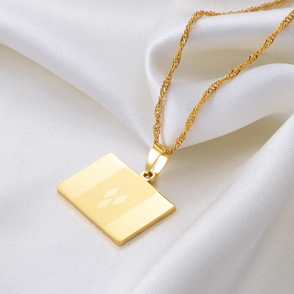 Saint Vincent Flag Necklace