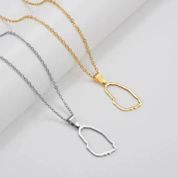 Saint Vincent Map Necklace