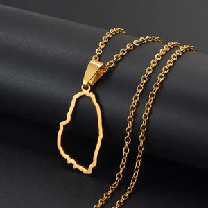 Saint Vincent Map Necklace