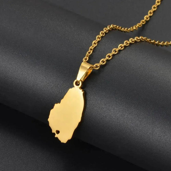 Saint Vincent Map Necklace