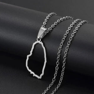 Saint Vincent Map Necklace